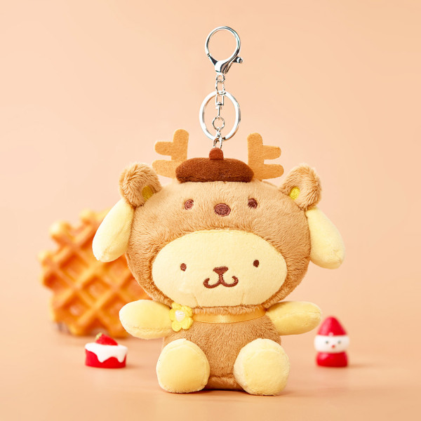 산리오 꽃사슴 가방고리 13cm-폼폼푸린