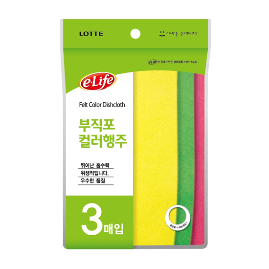 롯데부직포칼라행주(3매입)