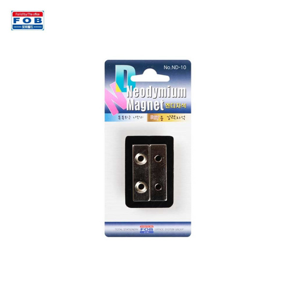 포비 초강력 네오디움 자석 ND-10 40mm x 12mm 2개입