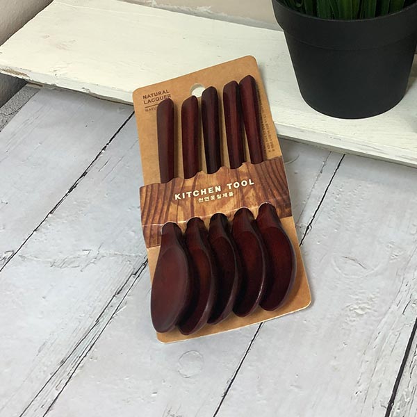 옻칠 티스푼 5개입