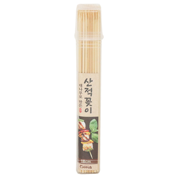 대나무로 만든 산적꽂이18cm x 80P