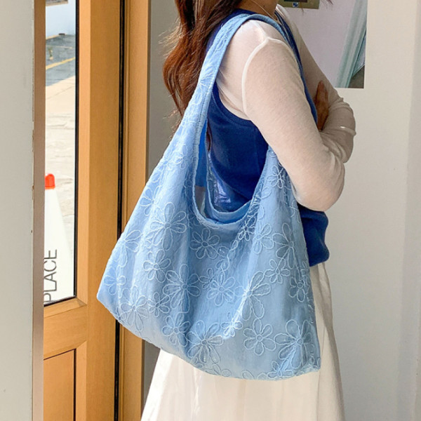 여성 가벼운 봄 여름 데일리 가방 숄더 백 블루