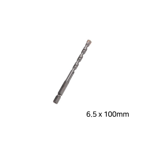 콘크리트용 육각 드릴비트 6.5 x 100mm
