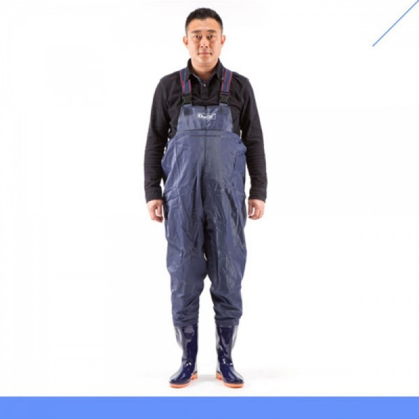 PVC 작업복 일체형 장화 250mm 낚시장화 텃밭장화