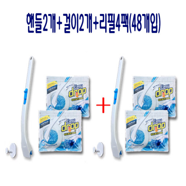 일회용 변기청소기 화장실세정재 욕실청소솔 4팩
