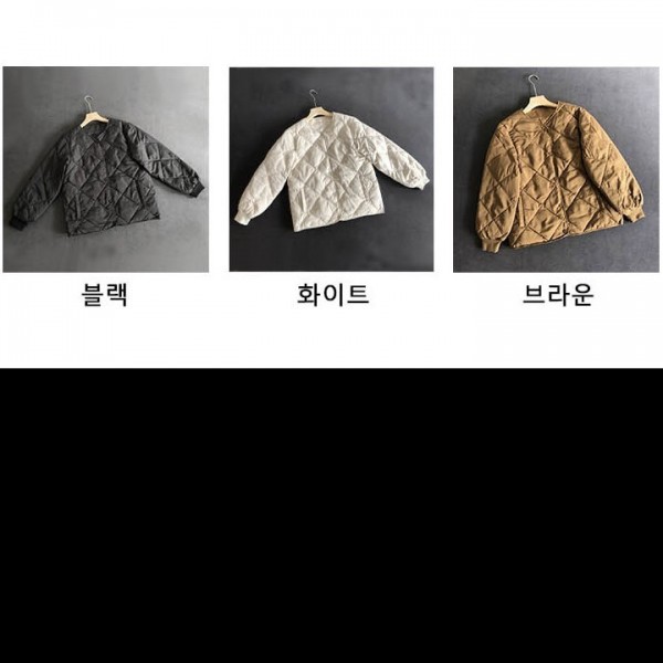 누빔 점퍼 가벼운 패딩 보온 효과 좋은 안감퀼팅으로 보온성을 극대화 추운날씨에도 따듯