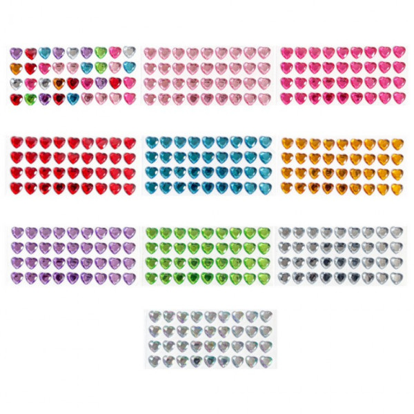10장세트 큐빅 다이아몬드 스타일 스티커 360pcs