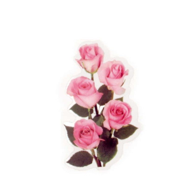 인테리어 플라워 스티커 분홍꽃