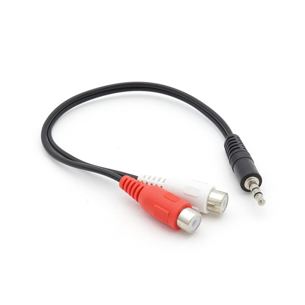 3.5 M TO RCA FX2 스테레오 AUX 케이블 20cm