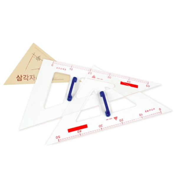 송화 용 삼각자 60CM SH K500 기술사도형자 두께 3 8mm 손잡이
