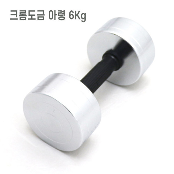 크롬도금 팔운동기구 헬스아령 6kg
