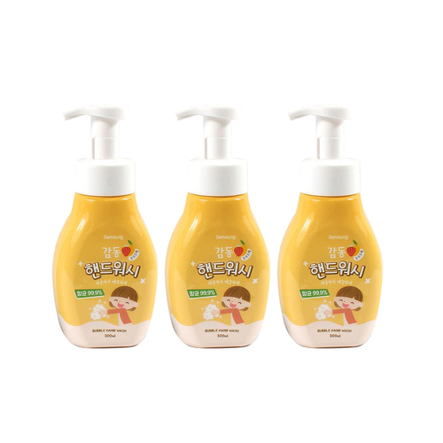 감동핸드워시300ml 후르츠향 3개 손세정제 거품형 손비누 폼워시 버블핸드워시