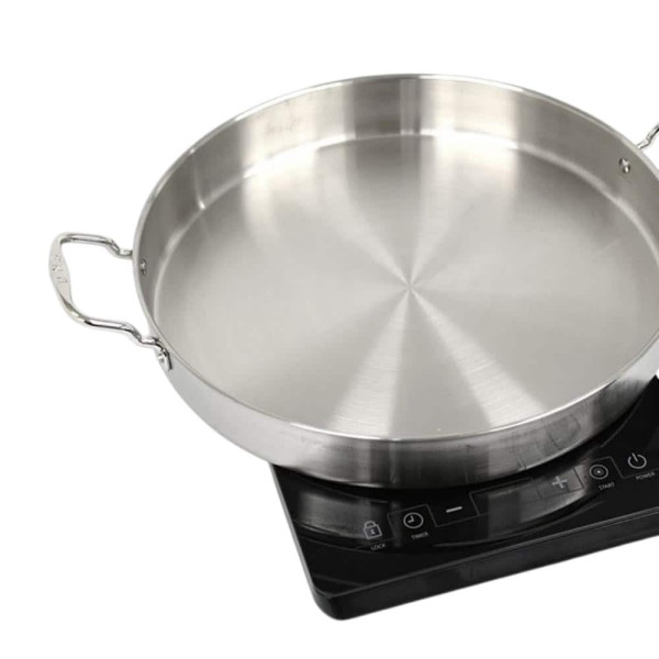 인덕션겸용 원형 스텐 통삼중 닭갈비팬 볶음팬 50cm