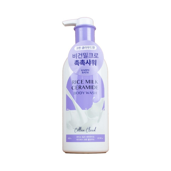 해피바스 비건밀크 바디워시 코튼클라우드 650g
