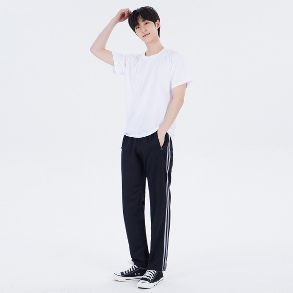 국내생산 두줄 블랙 그레이라인 츄리닝 교복몰
