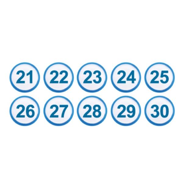 아이넘버 파랑21-30 1312 지름35 10개입
