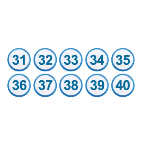 아이넘버 파랑31-40 1313 지름35 10개입