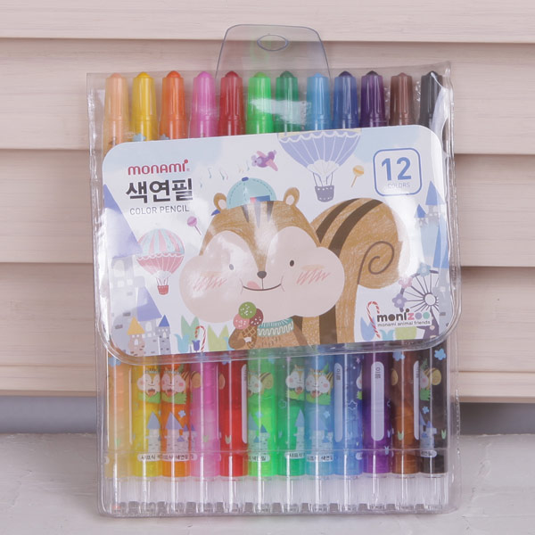 모나미 색연필 12색