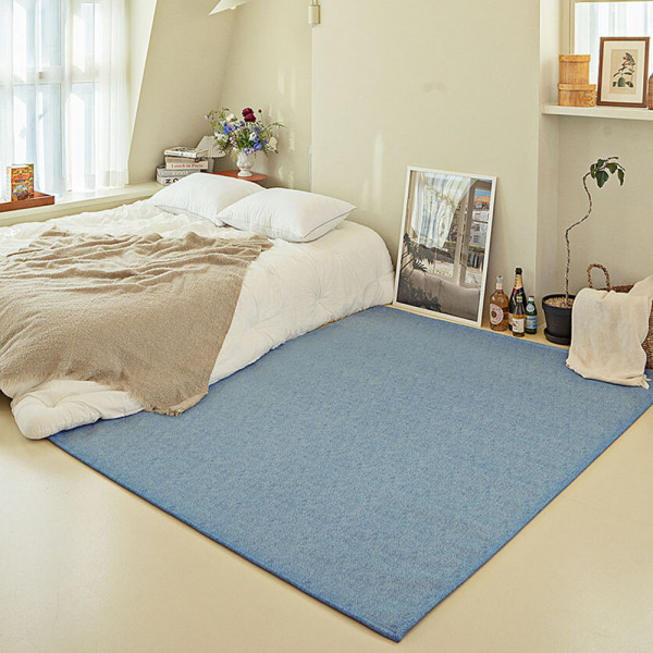 마망 방수러그 심플 블루 100x150