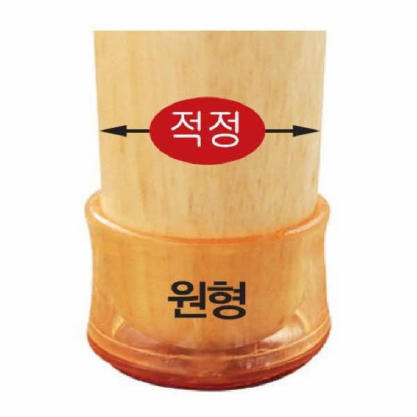 긁힘방지의자캡(원형 투명 대 0573 47X37X40 4개입)