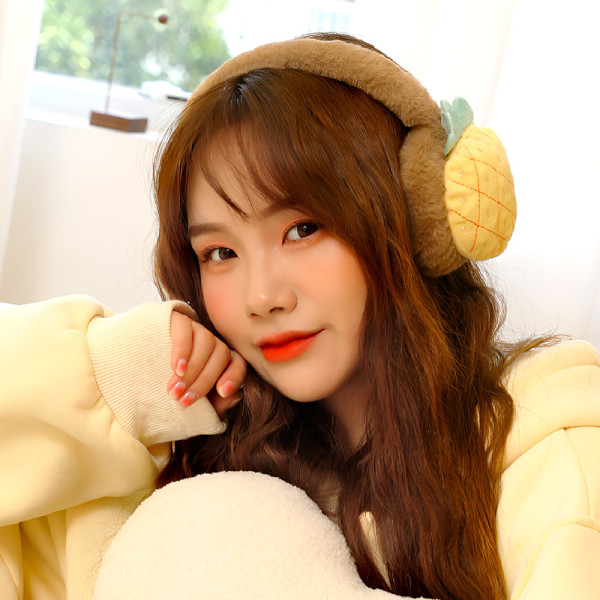 [별별창고]G 귀여운 과일 페이크퍼 귀도리 겨울용