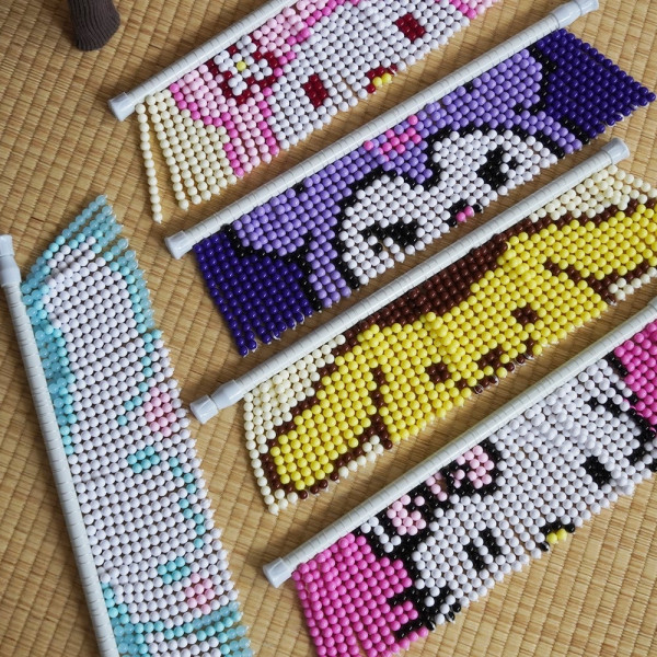 DIY 비즈발 만들기 세트 키트 도안 문발 구슬발 10type 비즈 커튼 구슬 재료