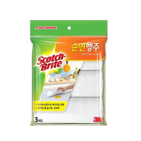 3M 베이직 순면행주 3매입