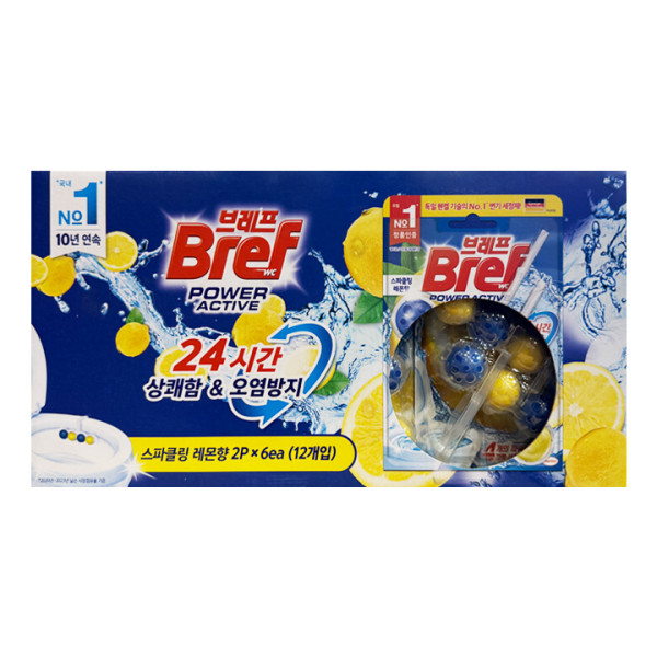 브레프 파워 액티브 변기 세정볼 50g x 12입