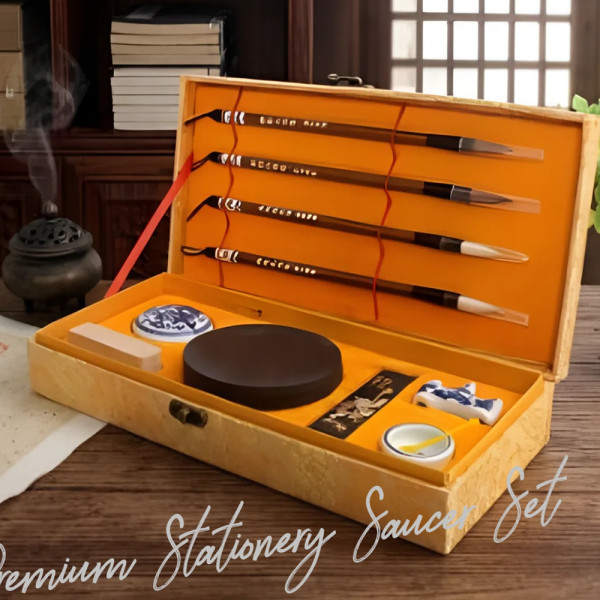 서예용품 문방사우 세트 캘리그라피 연습 붓글씨 도구 벼루 서예붓 입문용