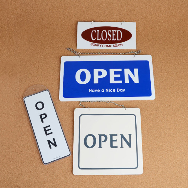 OPEN/CLOSED 오픈클로즈 양면 사인걸이