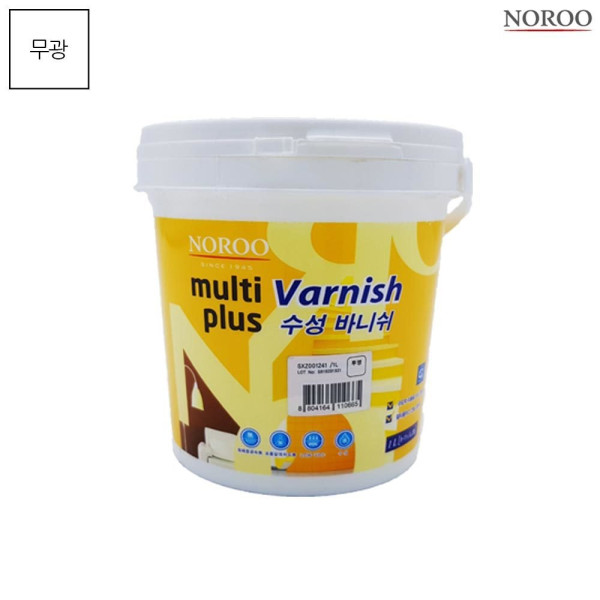 멀티플러스 수성바니쉬 목재용 투명 무광 1L 수성페인트