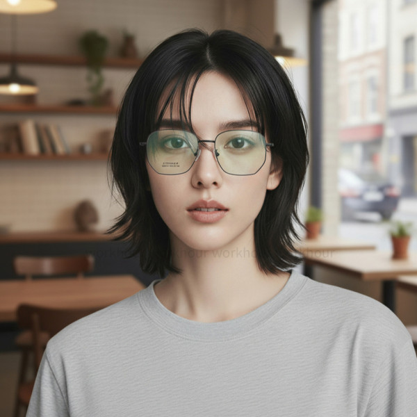 워크아워 티타늄안경테 패션안경 빅사이즈안경테 노안안경 자외선차단안경 가벼운안경테