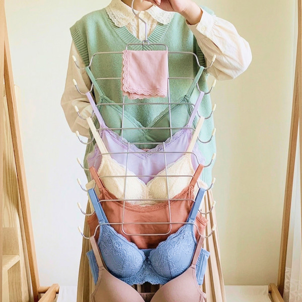 8단 나시 속옷 이너 옷걸이 다용도 스카프 슬립 수영복 접이식 걸이