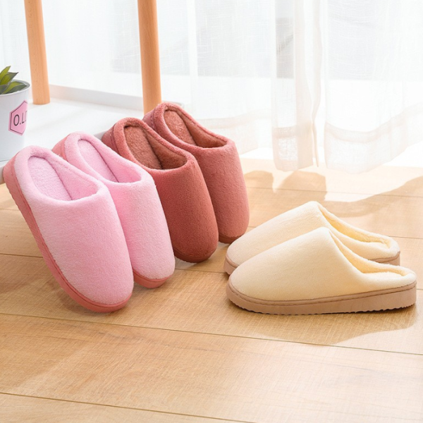 방한 실내용 사무용 털 실내화 슬리퍼 보온 샌들