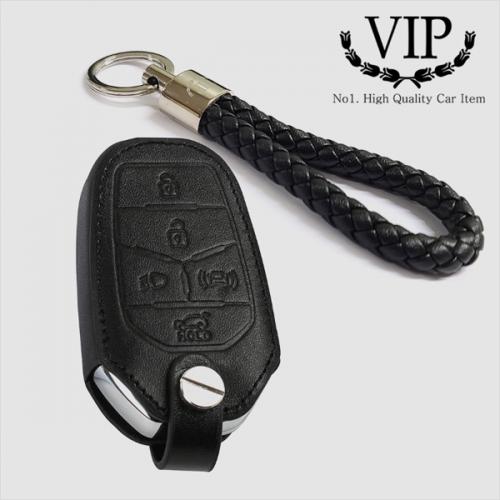 VIP 천연가죽 스마트 키케이스 쌍용 G4렉스턴 5버튼
