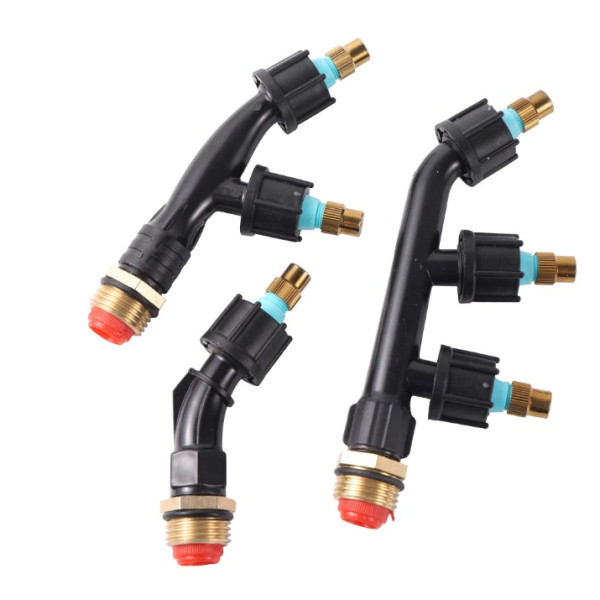 노즐 D E F형 1 2 3구 분무 정원 잔디 스프링클러
