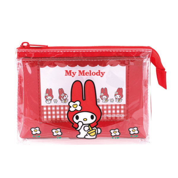마이멜로디 50주년 이중 PVC 파우치(레드)