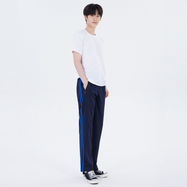 국내생산 두줄 네이비 블루라인 츄리닝 교복몰