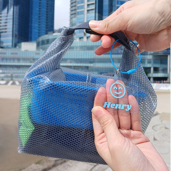 커스텀 네임택 방수 수영 가방 멀티 파우치 비치 워시 백 주문제작 WASHBAG