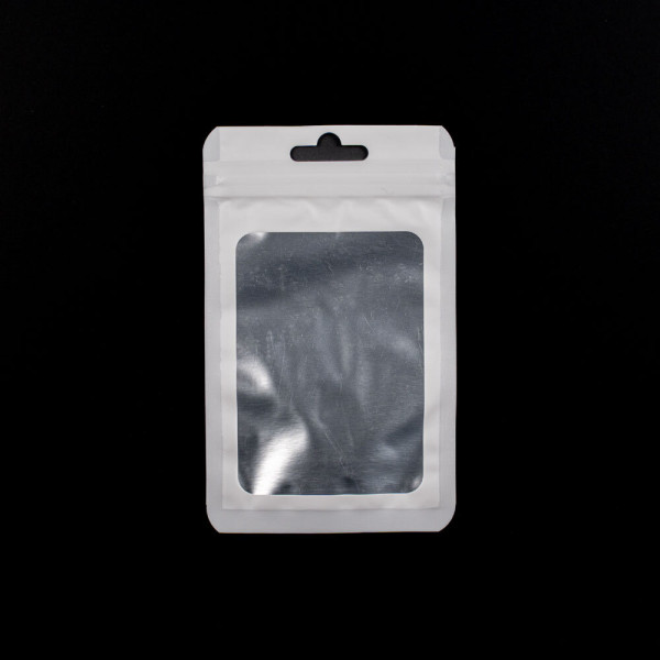컬러 포장용 반투명 미니 지퍼백 화이트 8x13cm