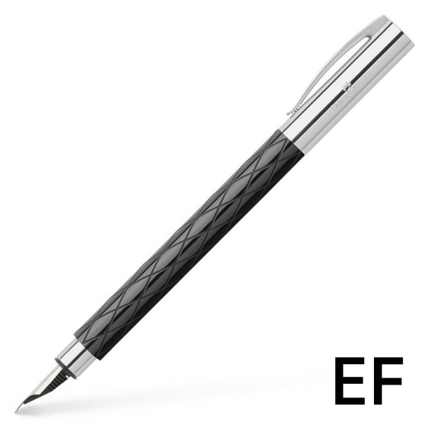 파버카스텔 만년필 엠비션 롬버스블랙 EF 148922 각인선택