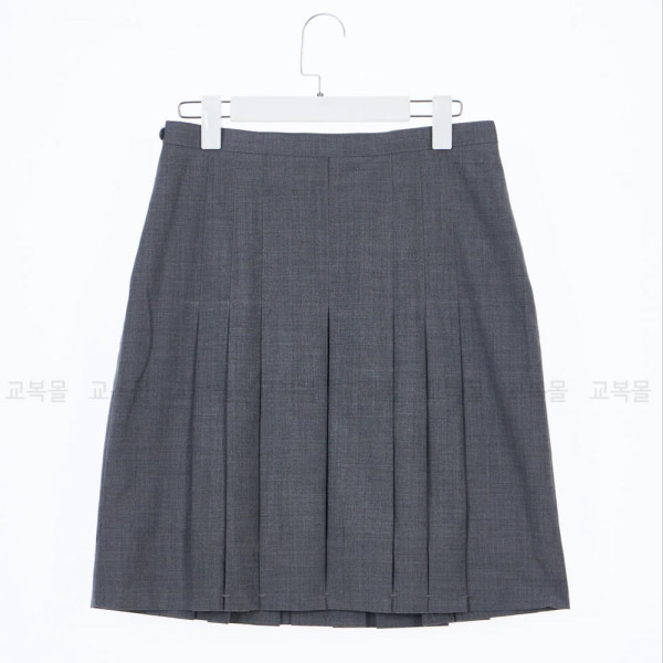 차콜 그레이 주름 치마 교복 학생복