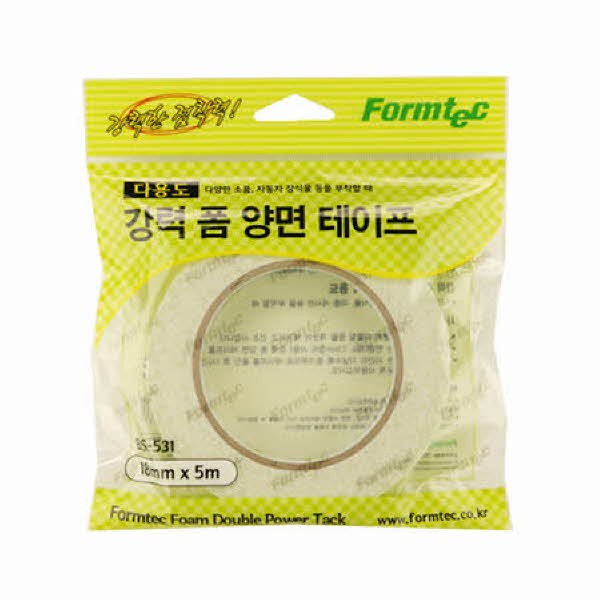 폼텍 강력폼양면테이프 BS-531 백색 18mm x 5m