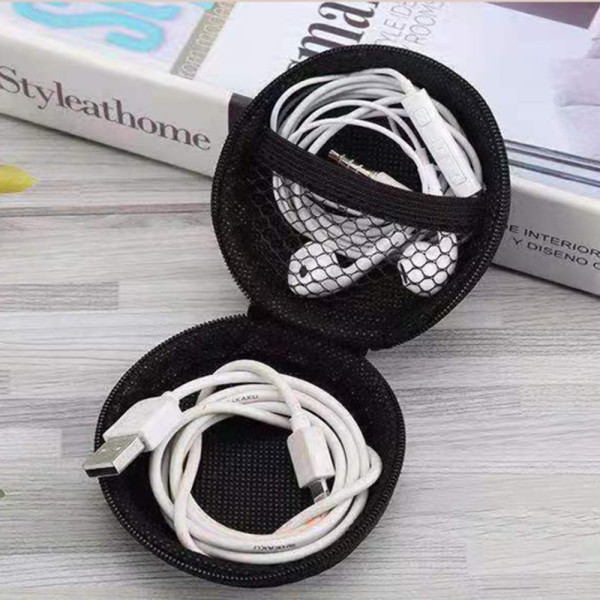 휴대용 케이블 이어폰 충전기 USB 보관케이스 파우치