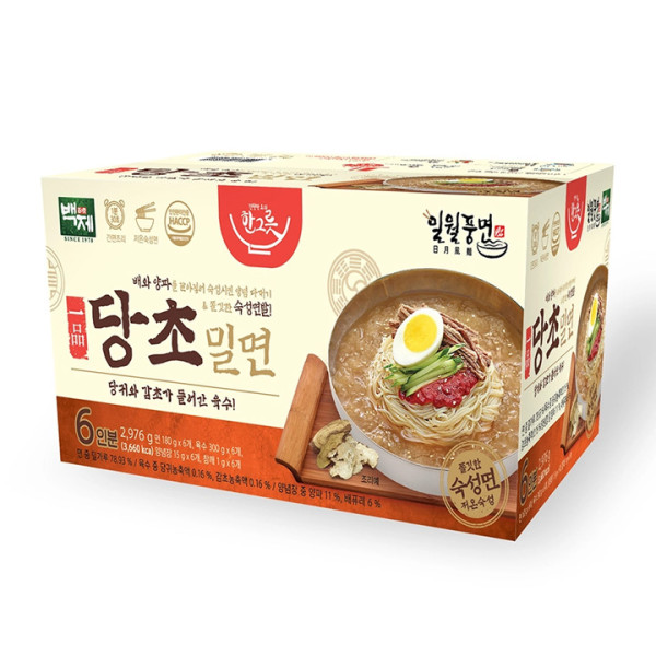백제 당초밀면 496g x 6