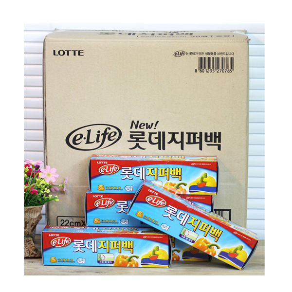 (BOX)롯데지퍼백(A)25X30X20매_30개입