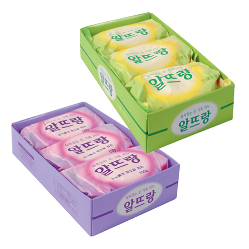 LG생활)알뜨랑비누(3개입/핑크)