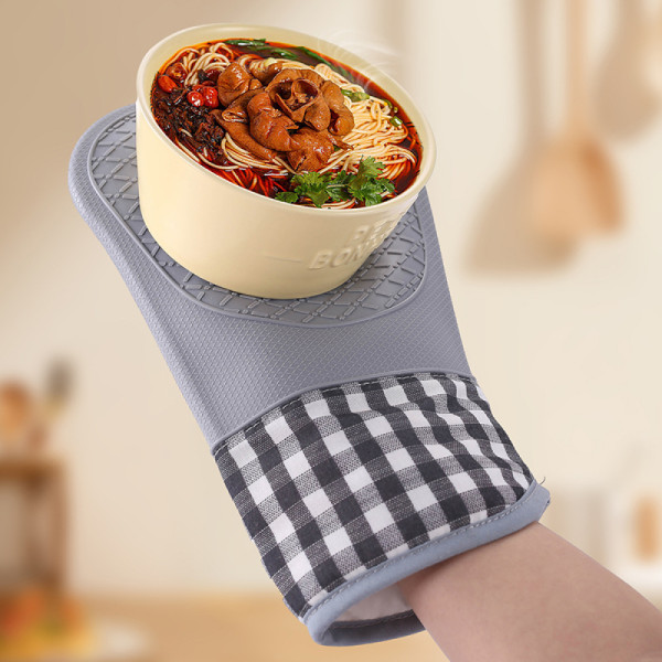 내열 제빵용 실리콘장갑 오븐용장갑 그레이1P