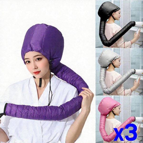 드라이 헤어캡 빠른건조 드라이연결 머리말리기 x3개