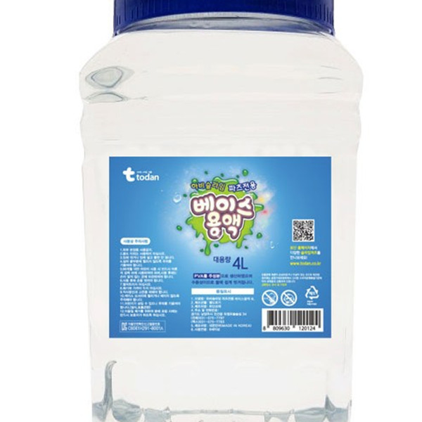 (TD) (재료) 하비슬라임 파츠전용 베이스용액 (4L)